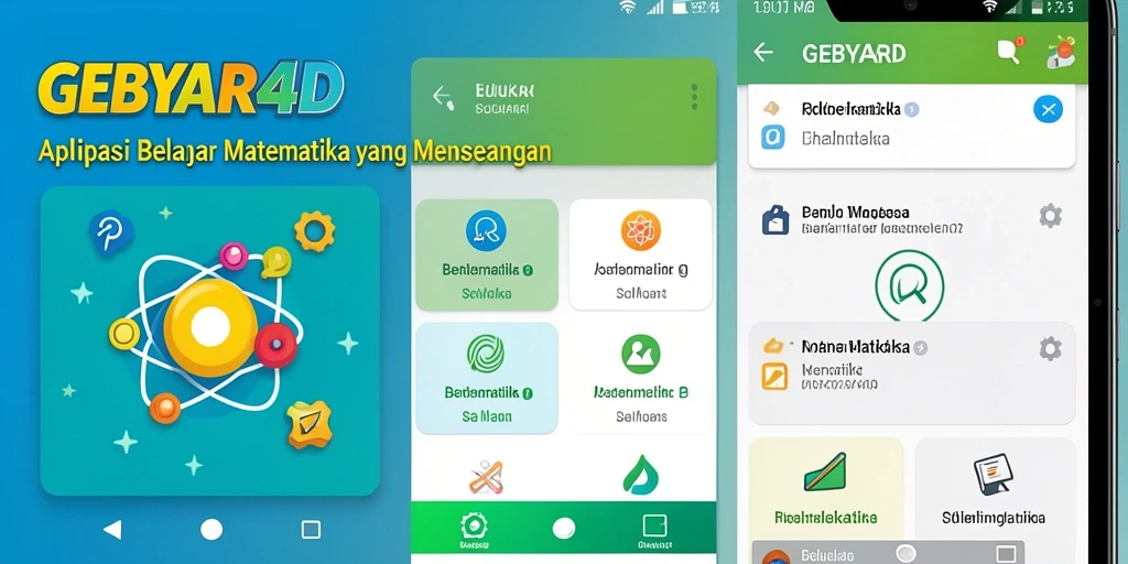 Antarmuka GEBYAR4D yang ramah pengguna untuk belajar matematika.