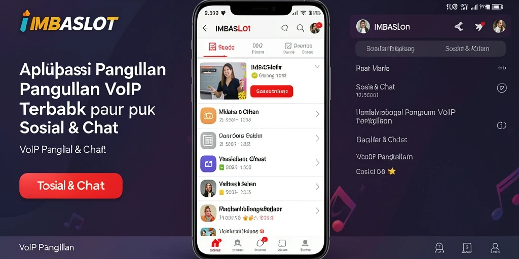 Tampilan antarmuka IMBASLOT yang menarik untuk panggilan VoIP.