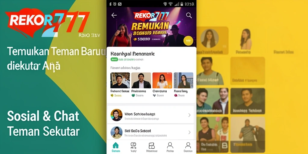 Antarmuka aplikasi REKOR777 yang ramah pengguna dan interaktif.