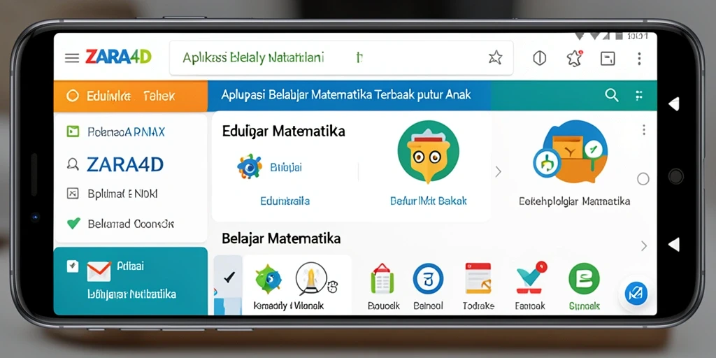 Antarmuka ZARA4D yang interaktif untuk pengalaman Belajar Matematika yang menyenangkan.